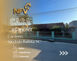 Casa de 3 quartos, 88m² no bairro Cardoso, em São João Batista | Eu Corretor