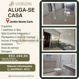 Casa de 2 quartos, 60m² no bairro Jardim Monte Carlo, em Sinop | Eu Corretor