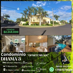 Casa de Condomínio de 4 quartos, 461m² no bairro Residencial dhama 3, em São José do Rio Preto | Eu Corretor