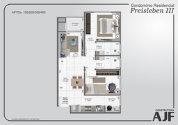 Apartamento de 2 quartos, 61m² no bairro Olarias, em Lajeado | Eu Corretor