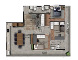 Apartamento de 3 quartos, 107m² no bairro Canto do Forte, em Praia Grande | Eu Corretor