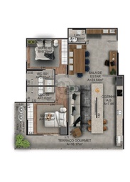 Apartamento de 2 quartos, 87m² no bairro Canto do Forte, em Praia Grande | Eu Corretor