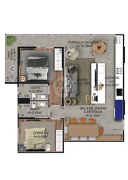 Apartamento de 2 quartos, 79m² no bairro Canto do Forte, em Praia Grande | Eu Corretor