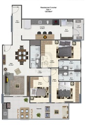 Apartamento de 3 quartos, 126m² no bairro Guilhermina, em Praia Grande | Eu Corretor