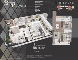 Apartamento de 2 quartos, 58m² no bairro Aviação, em Praia Grande | Eu Corretor