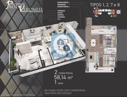 Apartamento de 2 quartos, 58m² no bairro Aviação, em Praia Grande | Eu Corretor