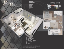 Apartamento de 1 quarto, 38m² no bairro Aviação, em Praia Grande | Eu Corretor