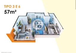 Apartamento de 2 quartos, 57m² no bairro Guilhermina, em Praia Grande | Eu Corretor