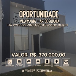 Casa de 3 quartos, 104m² no bairro Vila Maria, em Aparecida de Goiânia | Eu Corretor