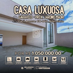 Casa de 3 quartos, 191m² no bairro Setor Garavelo, em Aparecida de Goiânia | Eu Corretor