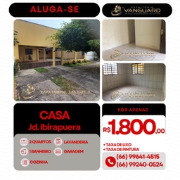 Casa de 2 quartos, no bairro Jardim Ibirapuera, em Sinop | Eu Corretor