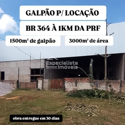 Galpão / Depósito / Armazém de 1 quarto, 1500m² no bairro Área Rural de Porto Velho, em Porto Velho | Eu Corretor