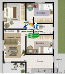 Casa de 2 quartos, 55m² no bairro Jardim Pandorf, em Castro | Eu Corretor