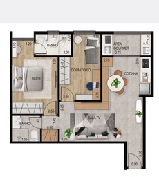 Apartamento de 2 quartos, 50m² no bairro Assunção, em São Bernardo do Campo | Eu Corretor